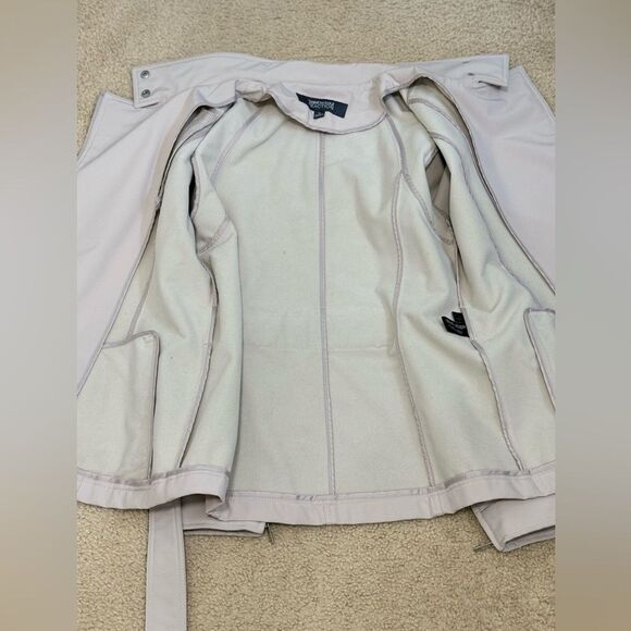 Kenneth Cole Reaction Moto Cream Fall Jacket Sz M EUC - Picture 11 of 16